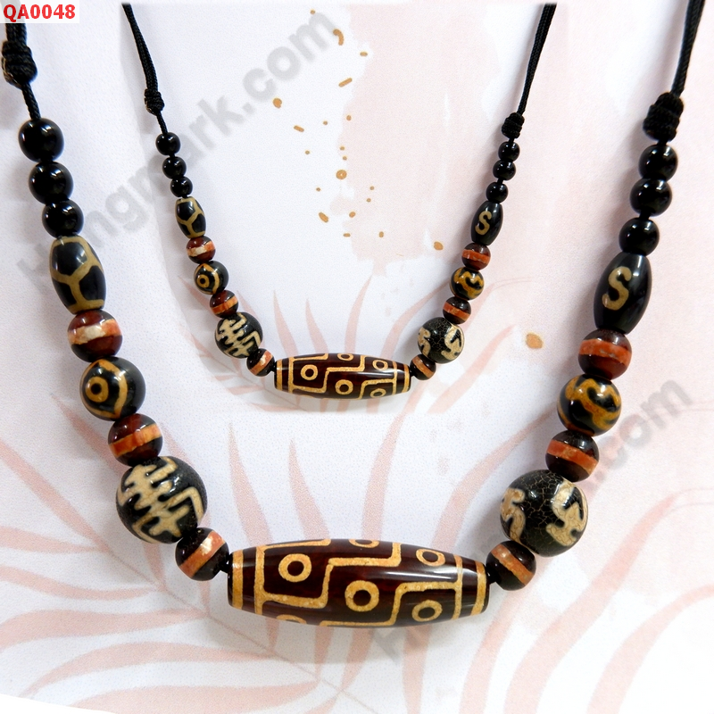 QA0048 สร้อยคอหินทิเบต หลายลาย ราคา 899 บาท http://hengmark.com/view_product/QA0048.htm