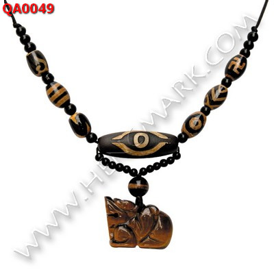 QA0049 สร้อยคอหินทิเบต หลายลาย พร้อมปี่เซียะ ราคา 1048 บาท http://hengmark.com/view_product/QA0049.htm