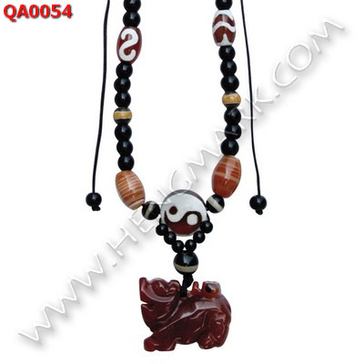 QA0054 สร้อยคอหินทิเบตหลายลาย พร้อมปี่เซียะ ราคา 1129 บาท http://hengmark.com/view_product/QA0054.htm