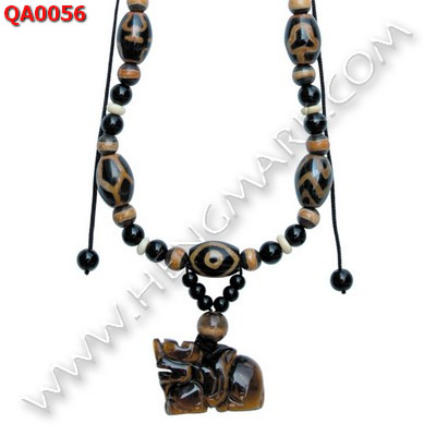 QA0056 สร้อยคอหินทิเบตหลายลาย พร้อมปี่เซียะ ราคา 1279 บาท http://hengmark.com/view_product/QA0056.htm