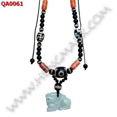 QA0061 สร้อยคอหินทิเบตหลายลาย พร้อมปี่เซียะ ราคา 1339 บาท http://hengmark.com/view_product/QA0061.htm