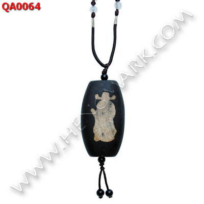 QA0064 สร้อยคอหินทิเบต ลายไฉ่ซิงเอี๊ย ราคา 329 บาท http://hengmark.com/view_product/QA0064.htm