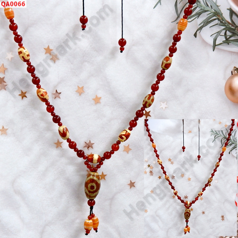 QA0066 สร้อยคอหินทิเบต หลายลาย ราคา 1629 บาท http://hengmark.com/view_product/QA0066.htm