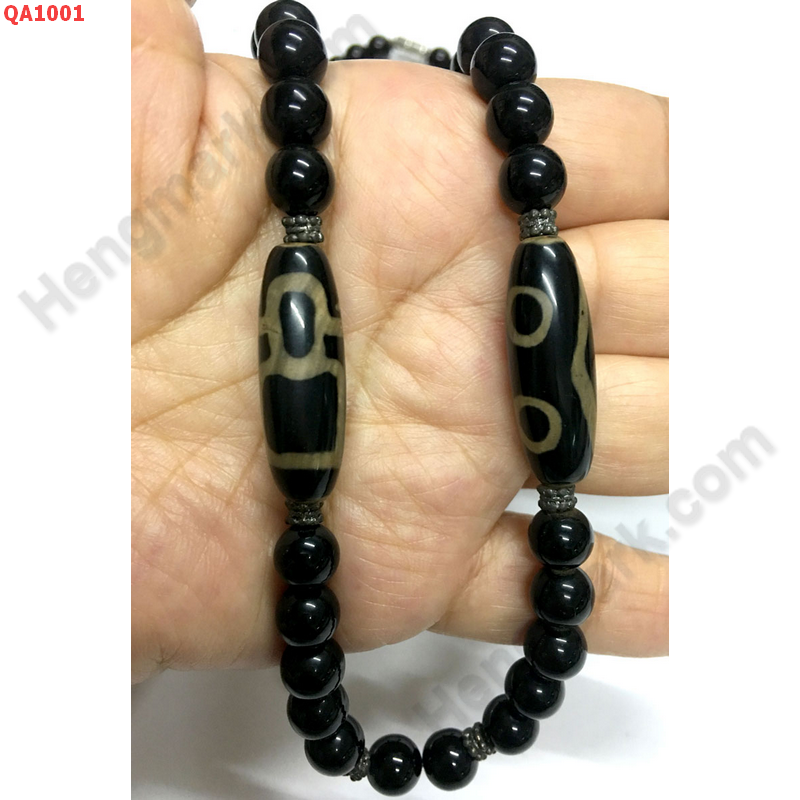 QA1001 สร้อยคอหินทิเบตไฉ่ซิงเอี๊ย+3ตา ราคา 599 บาท http://hengmark.com/view_product/QA1001.htm