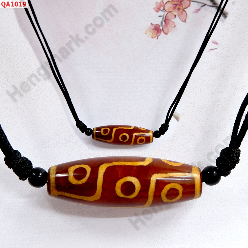 QA1019 สร้อยคอหินทิเบต 9 ตา สร้อยปรับสั้นยาวได้ ราคา 299 บาท http://hengmark.com/view_product/QA1019.htm