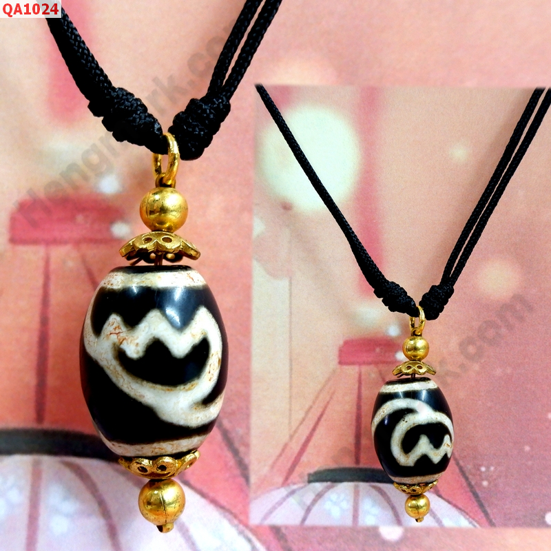 QA1024 สร้อยคอหินทิเบต ดอกบัว ราคา 599 บาท http://hengmark.com/view_product/QA1024.htm