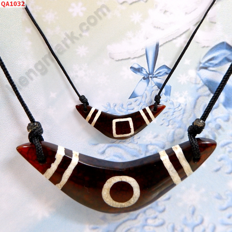 QA1032 สร้อยคอหินทิเบตรูปบูมเมอแรง ลาย1 ตาฟ้าดิน ราคา 449 บาท http://hengmark.com/view_product/QA1032.htm