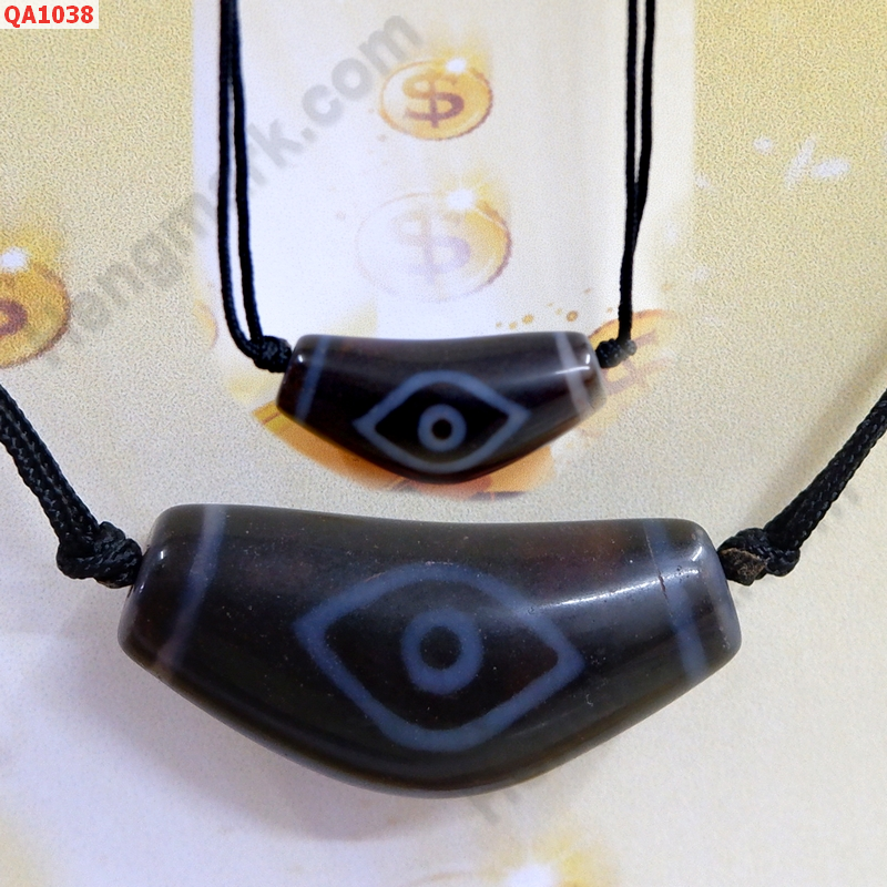 QA1038 สร้อยคอหินทิเบตรูปบูมเมอแรง ลายตามังกร ราคา 949 บาท http://hengmark.com/view_product/QA1038.htm
