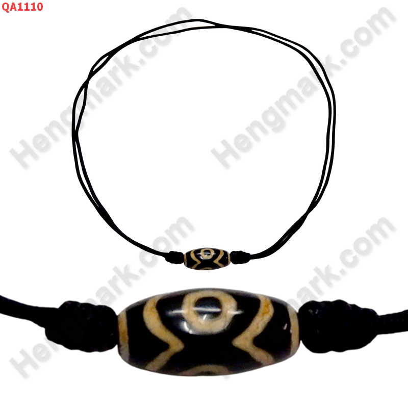 QA1110 สร้อยคอหินดีซีไอ ลาย  3 ตาเขี้ยวเสือ ราคา 199 บาท http://hengmark.com/view_product/QA1110.htm