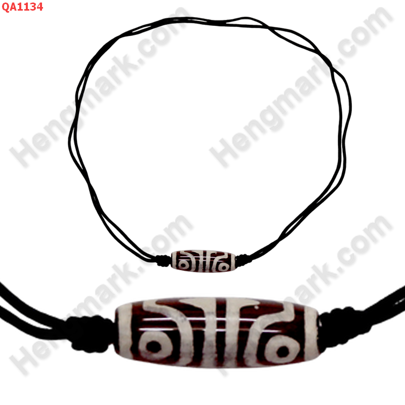 QA1134 สร้อยคอหินดีซีไอ ลาย 4 ตา เขี้ยวเสือคู่ ราคา 249 บาท http://hengmark.com/view_product/QA1134.htm