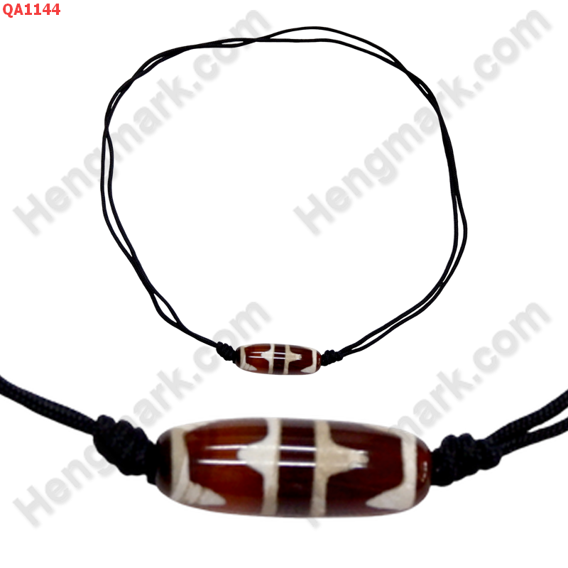 QA1144 สร้อยคอหินดีซีไอ ลายเขี้ยวเสือคู่ ราคา 249 บาท http://hengmark.com/view_product/QA1144.htm