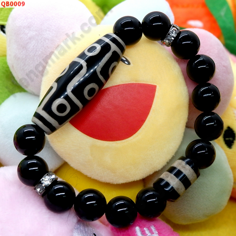 QB0009 สร้อยข้อมือหินทิเบต 9 ตา+2 เส้น ราคา 559 บาท http://hengmark.com/view_product/QB0009.htm