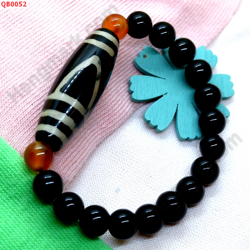 QB0052 สร้อยข้อมือ DZI 1 ตา ภูเขา ราคา 379 บาท http://hengmark.com/view_product/QB0052.htm