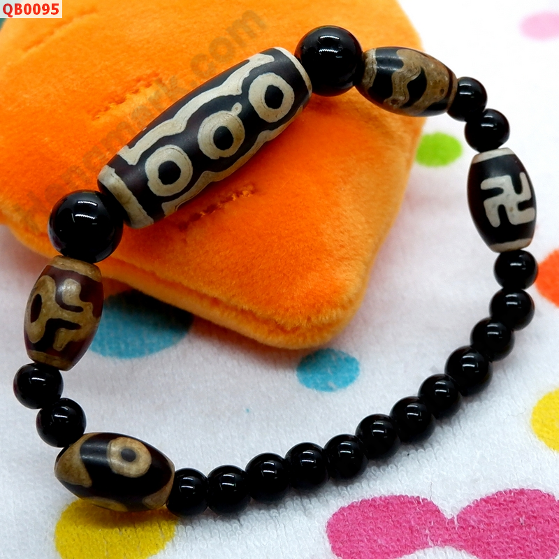 QB0095 สร้อยข้อมือ DZI 5 ตา ราคา 469 บาท http://hengmark.com/view_product/QB0095.htm