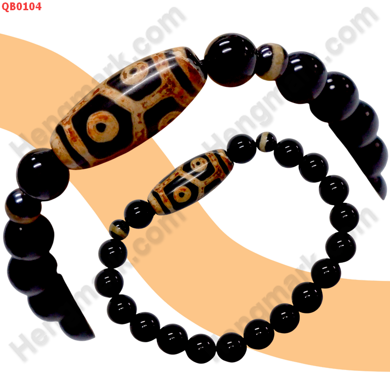 QB0104 สร้อยข้อมือหินDZI ลาย 6 ตากระดองเต่า ราคา 299 บาท http://hengmark.com/view_product/QB0104.htm