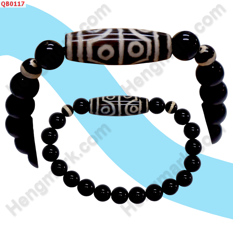 QB0117 สร้อยข้อมือหินDZI ลาย 8 ตา ราคา 299 บาท http://hengmark.com/view_product/QB0117.htm