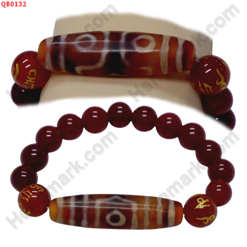 QB0132 สร้อยข้อมือหินทิเบต  ลาย 3 ตา ราคา 599 บาท http://hengmark.com/view_product/QB0132.htm
