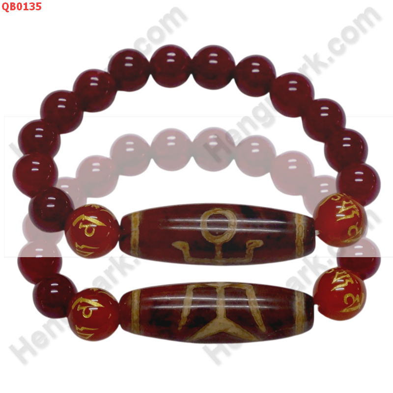 QB0135 สร้อยข้อมือหินทิเบต  ลายผู้สูงศักดิ์ ราคา 599 บาท http://hengmark.com/view_product/QB0135.htm