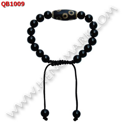 QB1009 สร้อยข้อมือหินทิเบต เชือกถัก ราคา 299 บาท http://hengmark.com/view_product/QB1009.htm