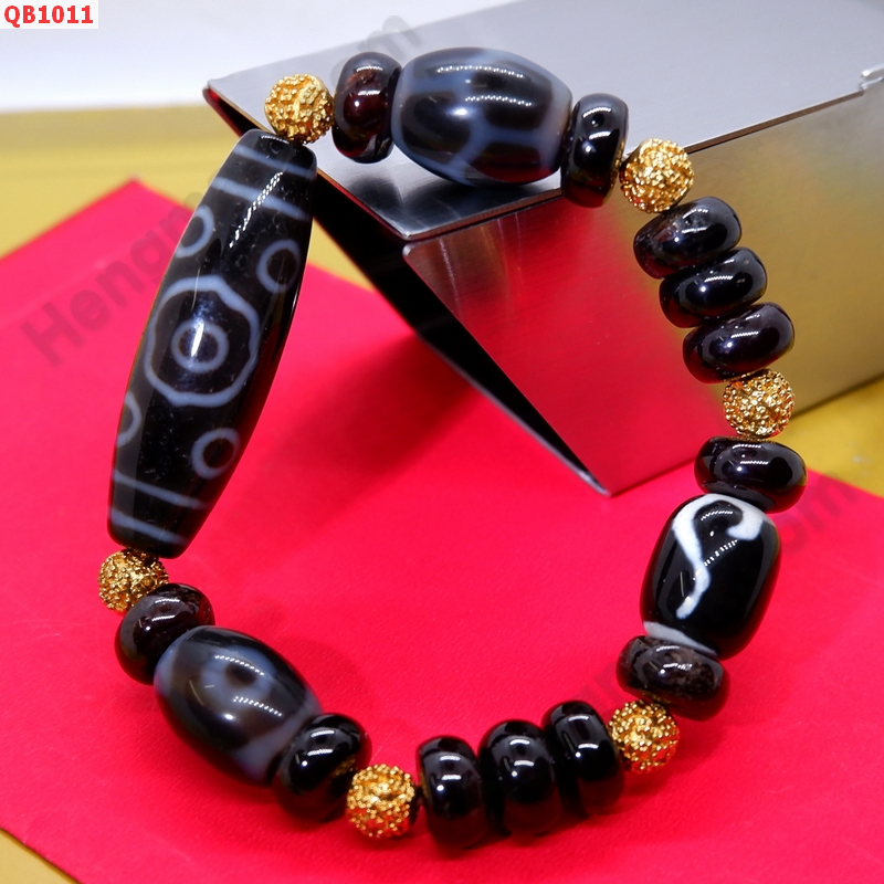 QB1011 สร้อยข้อมือหินทิเบต หิน 11 ตา ราคา 1869 บาท http://hengmark.com/view_product/QB1011.htm