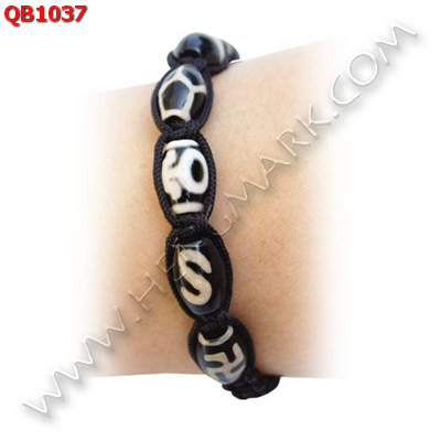 QB1037 สร้อยข้อมือหินทิเบต เชือกถัก ราคา 499 บาท http://hengmark.com/view_product/QB1037.htm