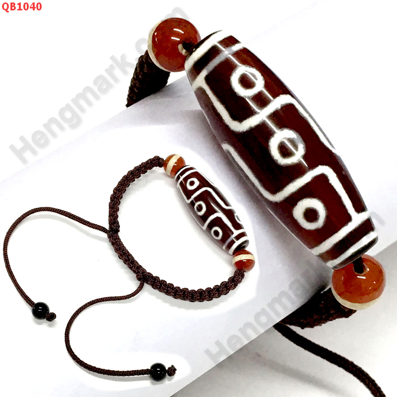 QB1040 สร้อยข้อมือหินทิเบต 9 ตา เชือกถัก ราคา 389 บาท http://hengmark.com/view_product/QB1040.htm