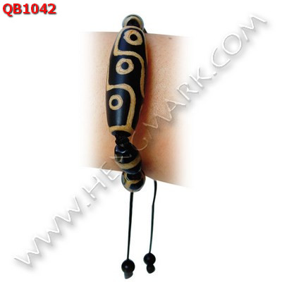 QB1042 สร้อยข้อมือหินทิเบต 9 ตา เชือกถัก ราคา 699 บาท http://hengmark.com/view_product/QB1042.htm