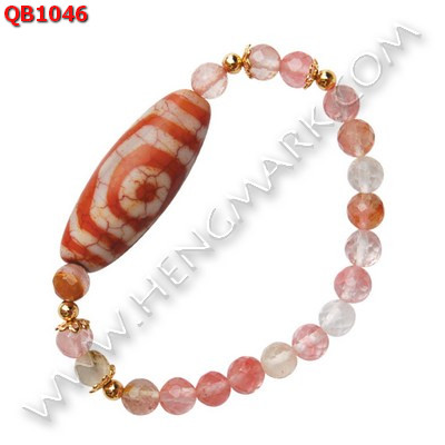 QB1046 สร้อยข้อมือหินทิเบต 3 ตา  ราคา 609 บาท http://hengmark.com/view_product/QB1046.htm