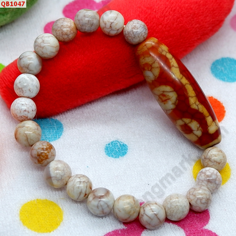 QB1047 สร้อยข้อมือหินทิเบต 5 ตา  ราคา 699 บาท http://hengmark.com/view_product/QB1047.htm