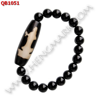 QB1051 สร้อยข้อมือหินทิเบต ลายเจ้าแม่กวนอิม  ราคา 419 บาท http://hengmark.com/view_product/QB1051.htm