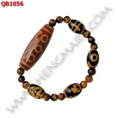 QB1056 สร้อยข้อมือหินทิเบต 5 ตา ราคา 649 บาท http://hengmark.com/view_product/QB1056.htm