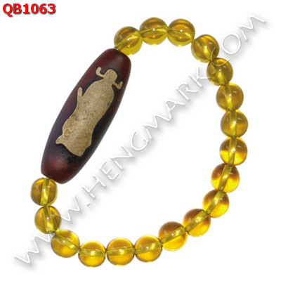 QB1063 สร้อยข้อมือหินทิเบต ไฉ่ซิงเอี๊ย  ราคา 449 บาท http://hengmark.com/view_product/QB1063.htm
