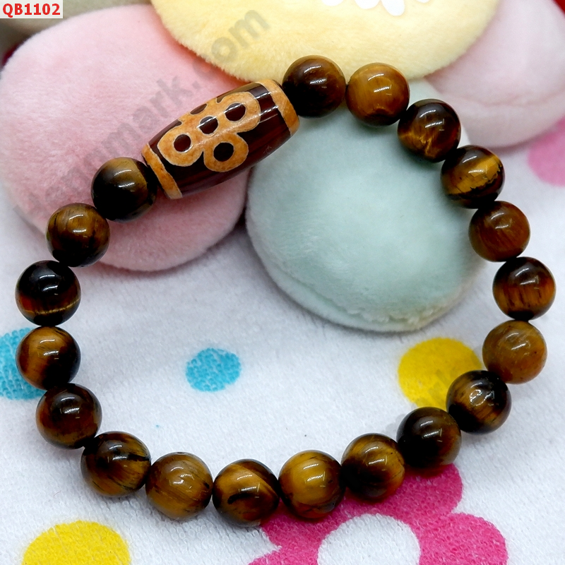 QB1102 สร้อยข้อมือ DZI 5 ตาสายฟ้า ราคา 349 บาท http://hengmark.com/view_product/QB1102.htm