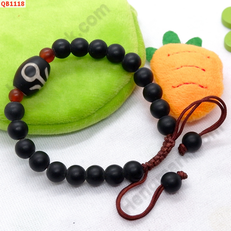 QB1118 สร้อยข้อมือหินDZI ผู้สูงศักดิ์ ราคา 199 บาท http://hengmark.com/view_product/QB1118.htm
