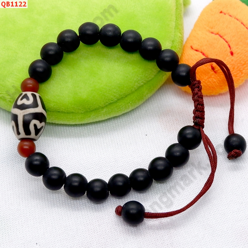 QB1122 สร้อยข้อมือหินDZI บัวงาม ราคา 199 บาท http://hengmark.com/view_product/QB1122.htm