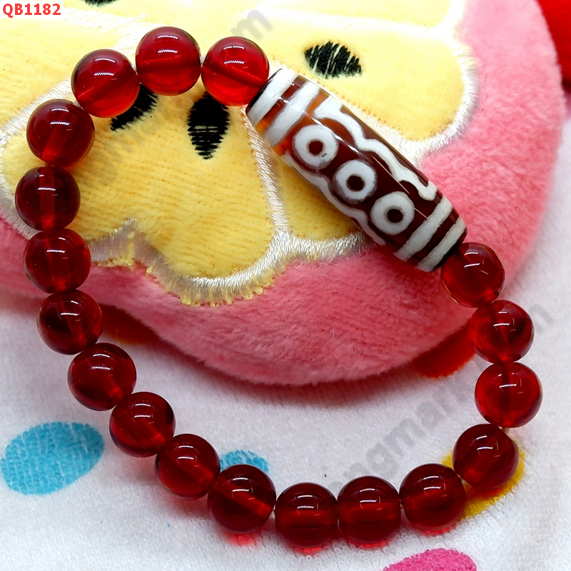 QB1182 สร้อยข้อมือ DZI 3 ตาใบโพธิ์ ราคา 289 บาท http://hengmark.com/view_product/QB1182.htm