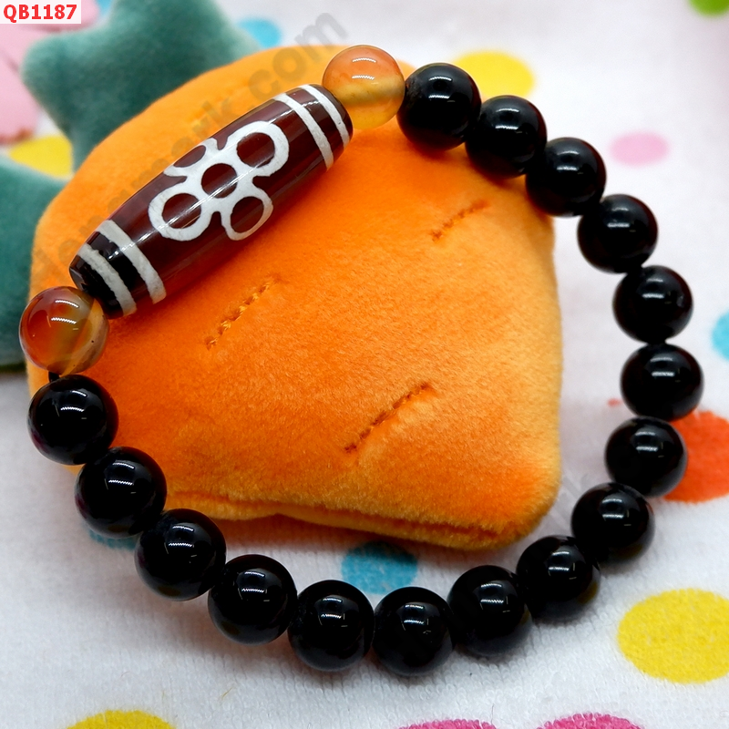 QB1187 สร้อยข้อมือ DZI 5 ตาสายฟ้า ราคา 299 บาท http://hengmark.com/view_product/QB1187.htm