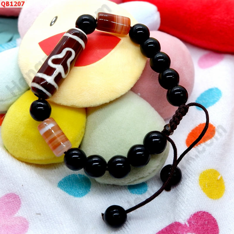 QB1207 สร้อยข้อมือ DZI ลายต้นโพธิ์ ราคา 349 บาท http://hengmark.com/view_product/QB1207.htm