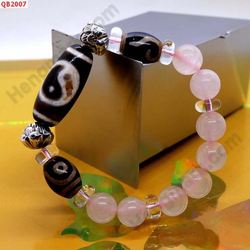 QB2007 สร้อยข้อมือหินDZI หยินหยาง 2 ตา และ หรูยี่ ราคา 729 บาท http://hengmark.com/view_product/QB2007.htm