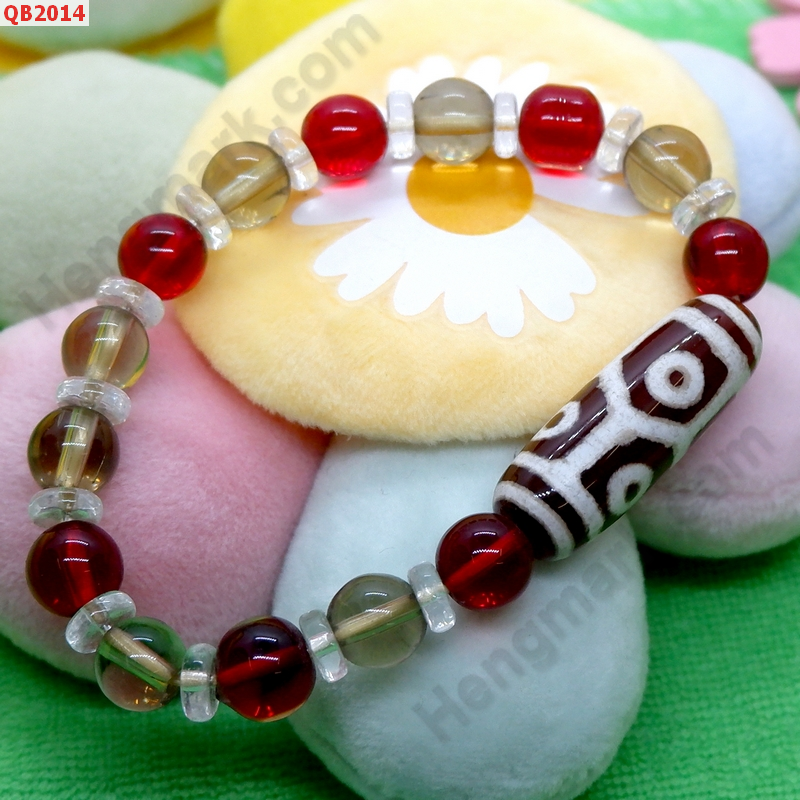 QB2014 สร้อยข้อมือหินDZI 6 ตากระดองเต่า ราคา 329 บาท http://hengmark.com/view_product/QB2014.htm