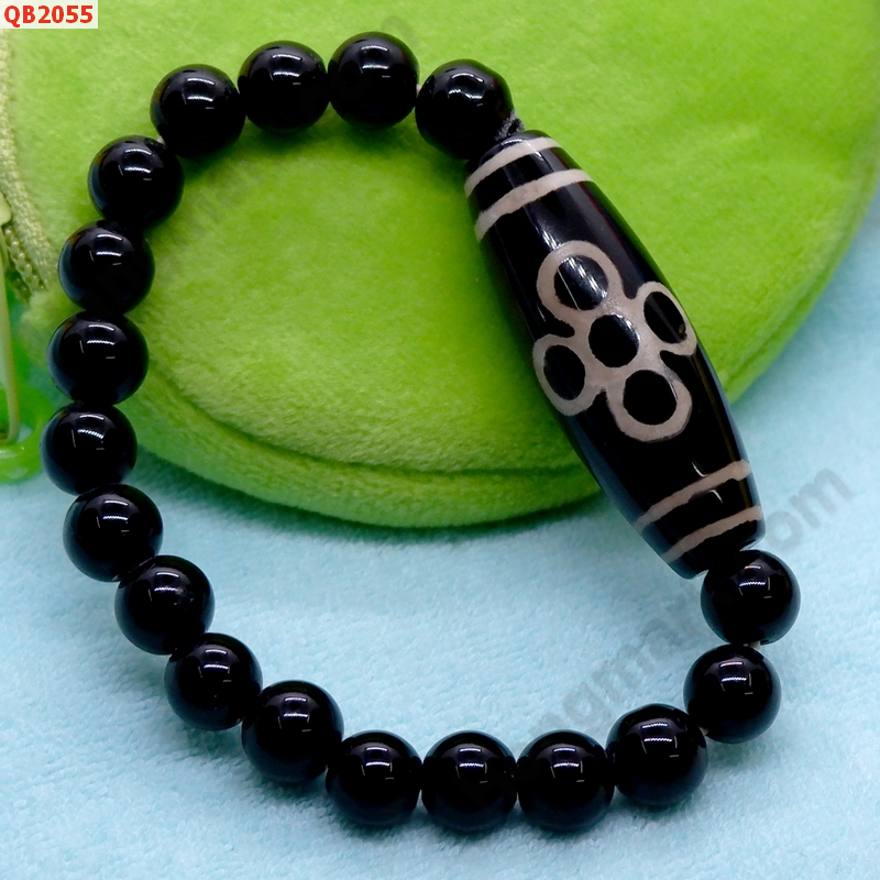 QB2055 สร้อยข้อมือหินDZI 5 ตา สายฟ้า ราคา 369 บาท http://hengmark.com/view_product/QB2055.htm