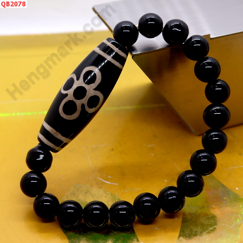 QB2078 สร้อยข้อมือหินDZI 5 ตา สายฟ้า ราคา 359 บาท http://hengmark.com/view_product/QB2078.htm