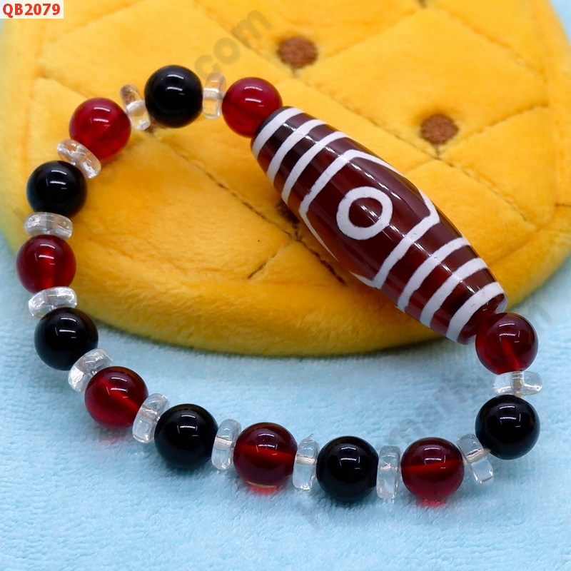 QB2079 สร้อยข้อมือหินDZI 3 ตา ราคา 359 บาท http://hengmark.com/view_product/QB2079.htm