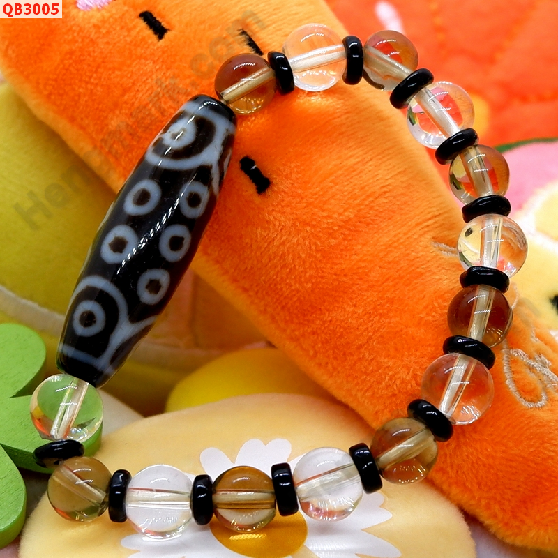 QB3005 สร้อยข้อมือหินDZI 21 ตา ราคา 1299 บาท http://hengmark.com/view_product/QB3005.htm