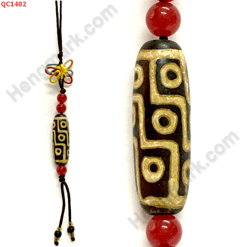 QC1402 หินทิเบตแขวนมือถือ ลาย 12 ตา ราคา 229 บาท http://hengmark.com/view_product/QC1402.htm