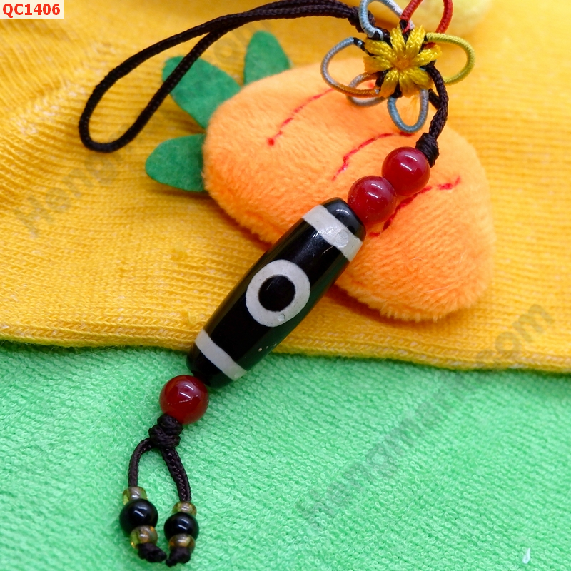QC1406 หินทิเบตแขวนมือถือ ลาย 1 ตาฟ้าดิน ราคา 179 บาท http://hengmark.com/view_product/QC1406.htm
