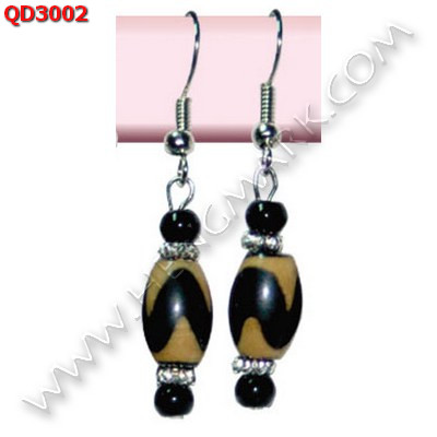 QD3002 ต่างหูหินทิเบต ราคา 199 บาท http://hengmark.com/view_product/QD3002.htm