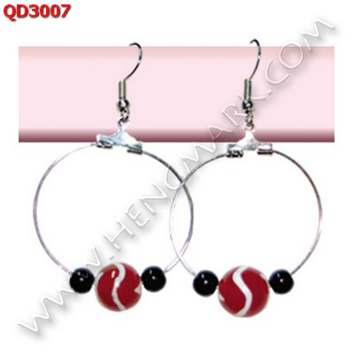 QD3007 ต่างหูหินทิเบต ราคา 199 บาท http://hengmark.com/view_product/QD3007.htm