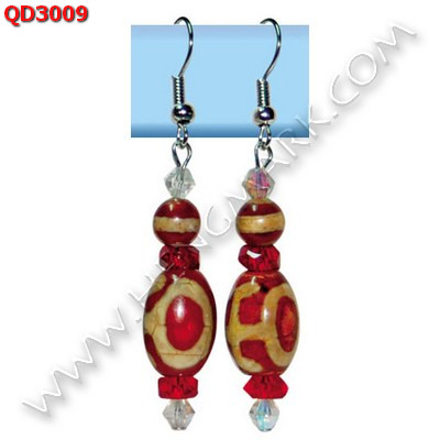 QD3009 ต่างหูหินทิเบต ราคา 259 บาท http://hengmark.com/view_product/QD3009.htm