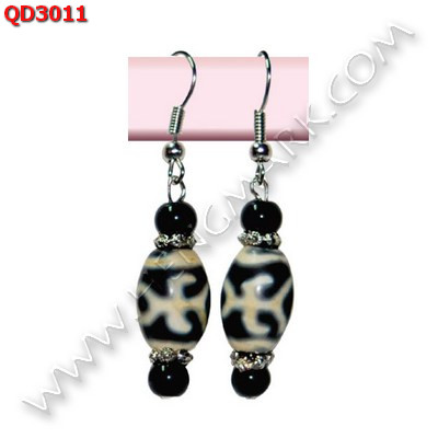 QD3011 ต่างหูหินทิเบต ราคา 259 บาท http://hengmark.com/view_product/QD3011.htm